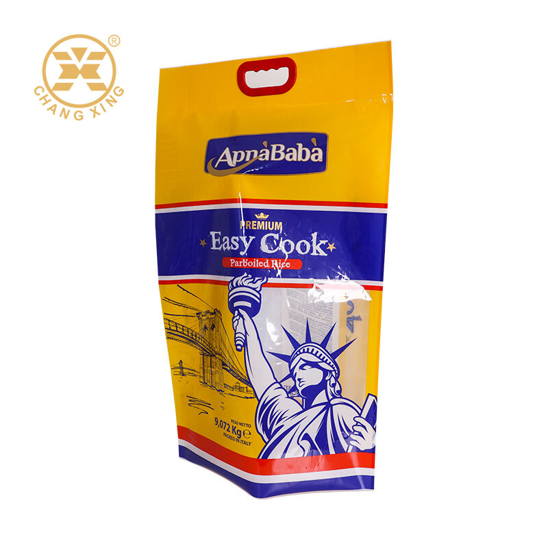 Customized Printing Rice Packaging Bag with Waterproof Zipper and Gravure Printing for Food Cereal Grain