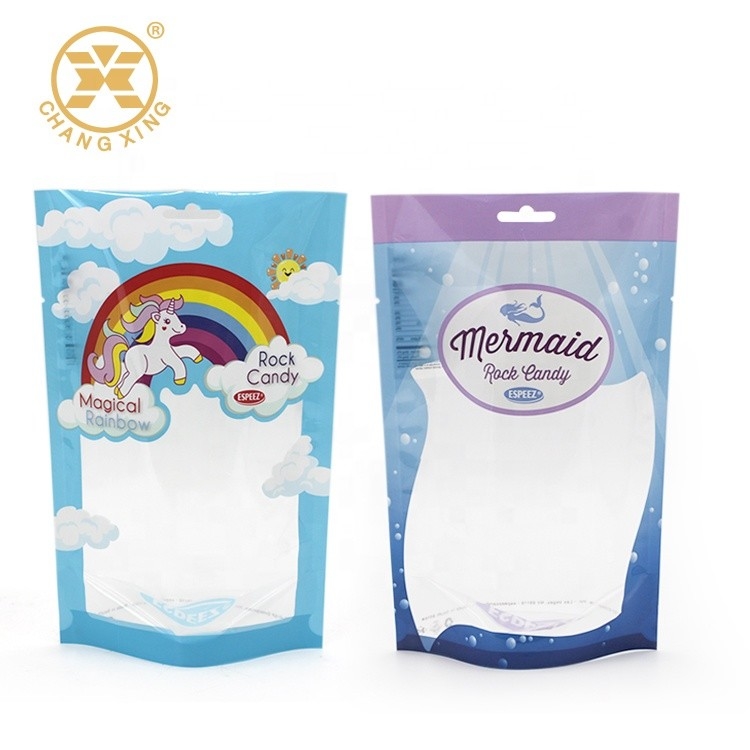 Jelly Drops Holographic Ziplock Bags Sweets Candy Custom Printed Resealable Bags
