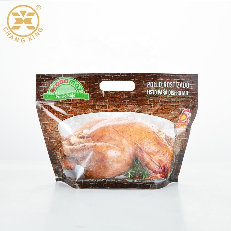 Barrier Packaging For Roasted Chicken Resealable Microwavable Retort Pouches
