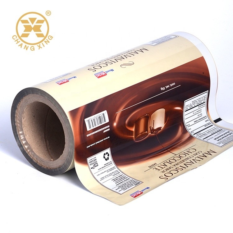 BOPP Coffee Tea Milk Plastic Roll For Food Packaging Opaque Heat Seal Laminating Film
