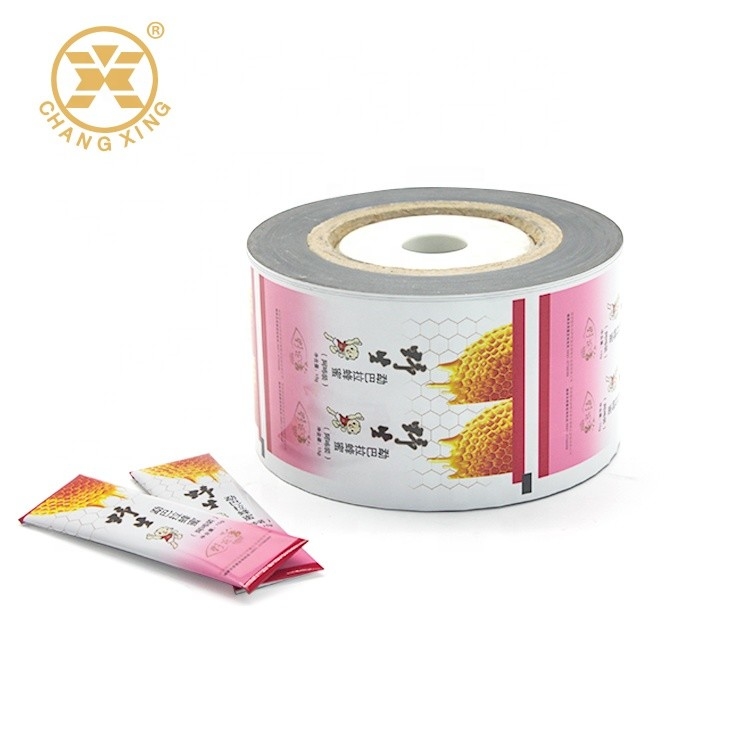 Automatic Plastic 10g 20g Food Packaging Film Roll For Honey Sauce Sachet