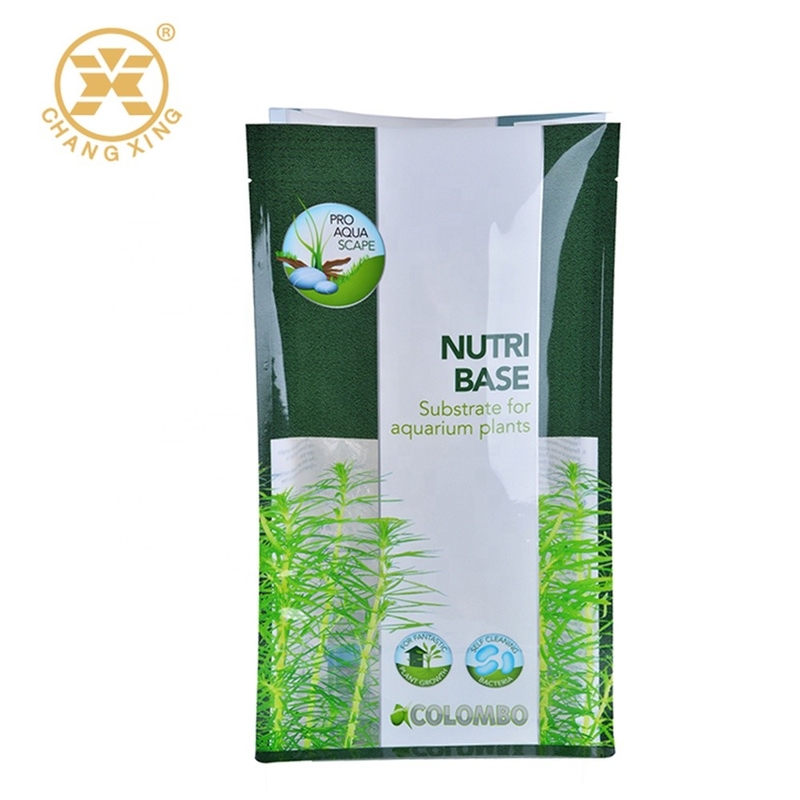 Sustainable 2lb 5lb BOPP Organic Fertilizer Packaging Bags Gravure Flat Bottom Box Pouch