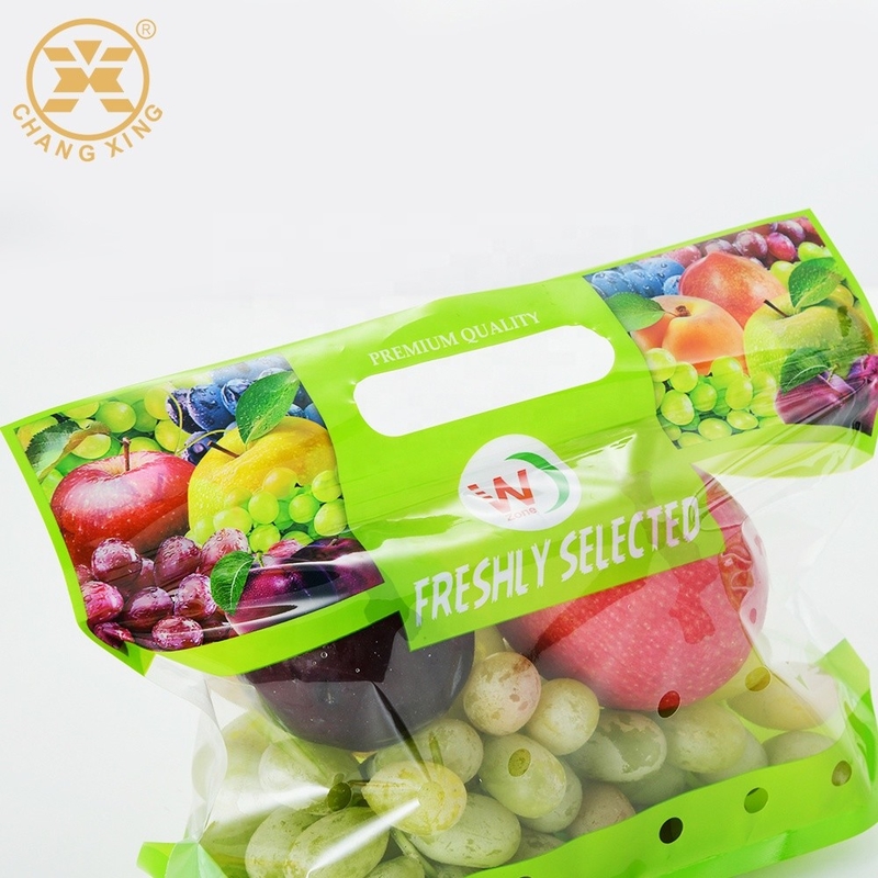 750g Transparent Composite Fresh Fruit Vegetable Packaging Bopp Plastic Bags