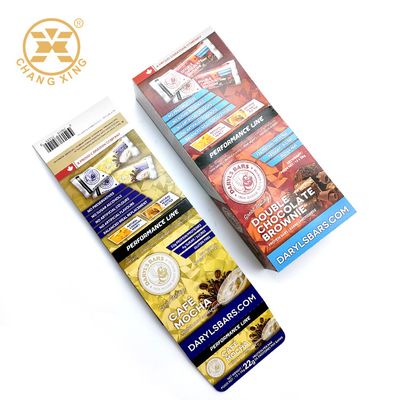 Healthy Snack Chocolate Bar Box With Flap CMYK Color