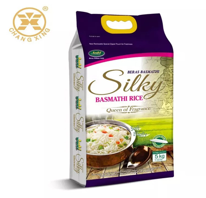 NY / PE Plastic Rice Packaging Bag Customized 1kg/2kg/5kg