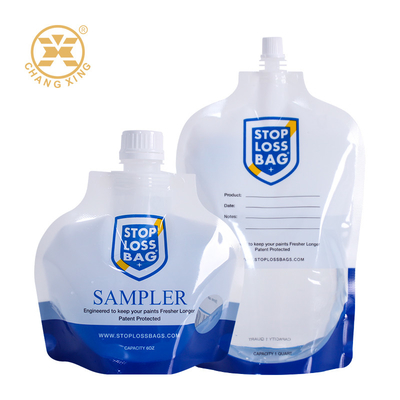 Customize Spout Pouch Stand Up Juice Pouch With Spout Food Grade Fit For Liquid Sample Retention