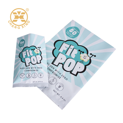 Changxing Printed High Quality Food Packaging Grade Plastic Heat Sealing Customized Popcorn Snack Food Pillow Bags