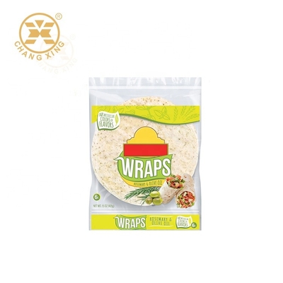 Tortillas VMPET Wraps Recycled Bakery Packaging Printed 500g Sandwich Packaging Bag