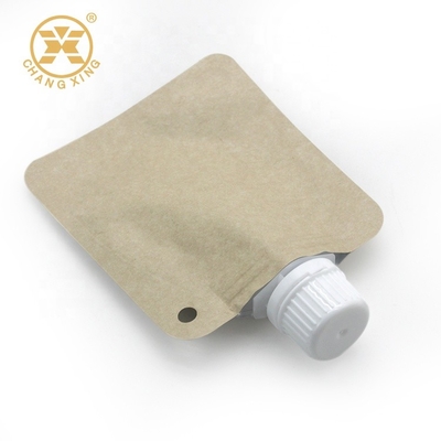 30ml 50ml Detergent Packaging Pouch 3 Side Sealed Laminated Kraft Paper Food Packaging