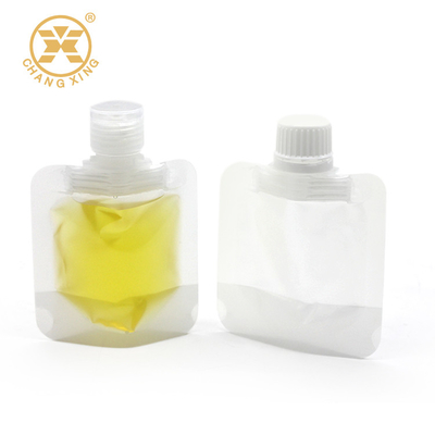 50ml Jam Jelly Clear Resealable Plastic Bags 8.6mm Liquid Bag With Spout Packaging