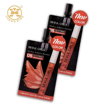 Creamy Lip Reusable 5mm Cosmetic Packaging Bag Aluminium Foil Laminated Pouches