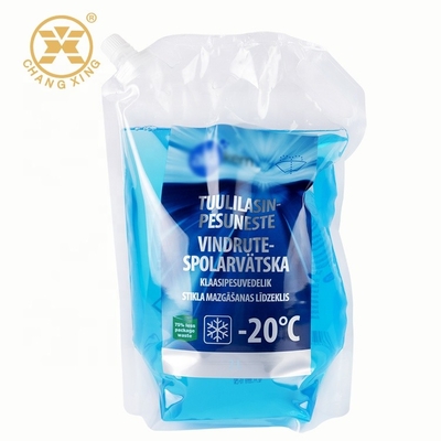 1 3 litre standing pouch for windshield washer fluids spout pouch packaging