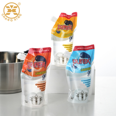 BOPP Reusable BPA Free Detergent Packaging Pouch Custom Printed Stand Up Pouches